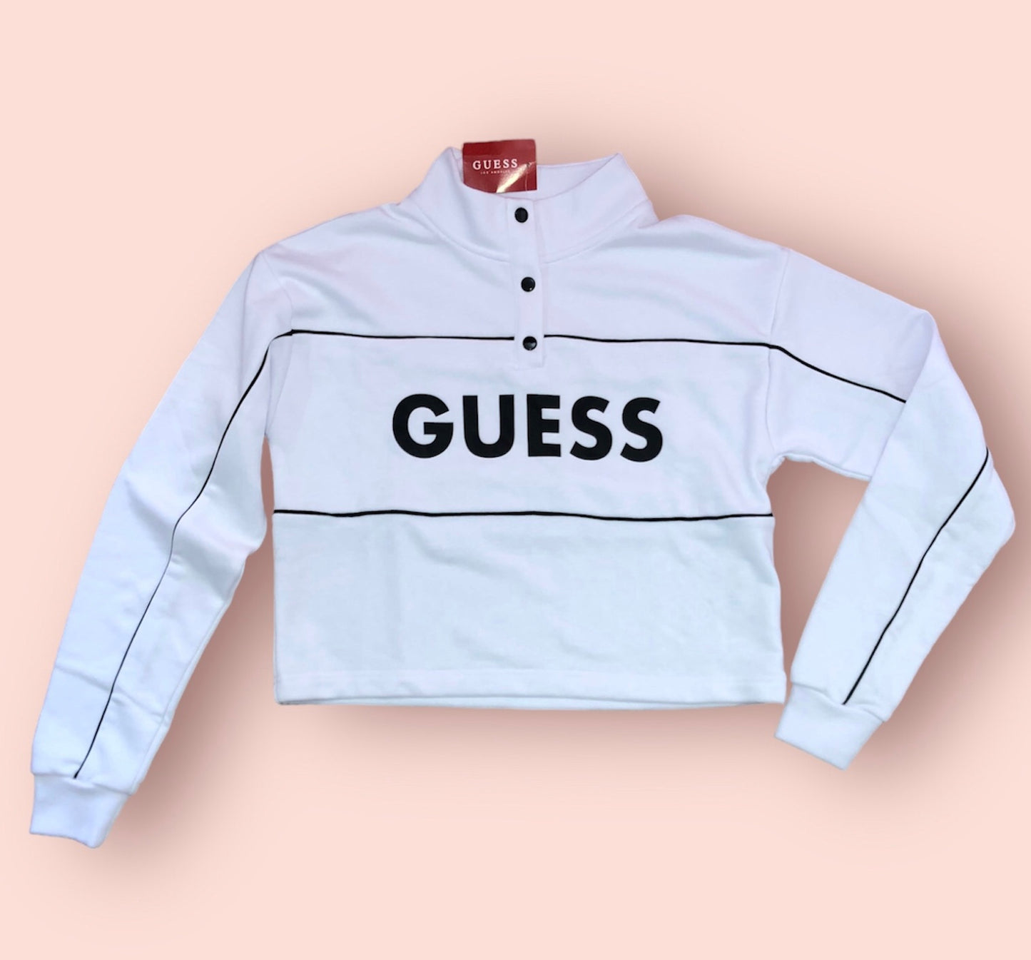 Poleron Crop Guess mujer